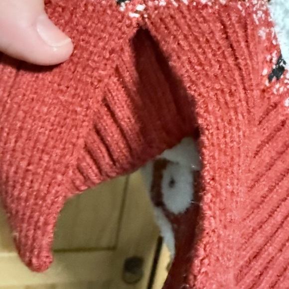 Ricki's Red and Cream Knit Sheep Sweater - Picture 7 of 9